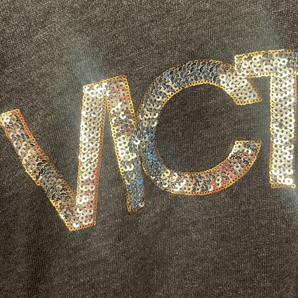 Victoria secret women’s size large crop hoodie with sequin lettering - Picture 3 of 7